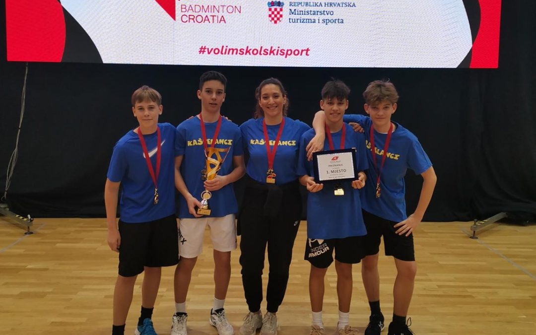 DRŽAVNO ZLATO ZA BADMINTONA&Scaron;E!